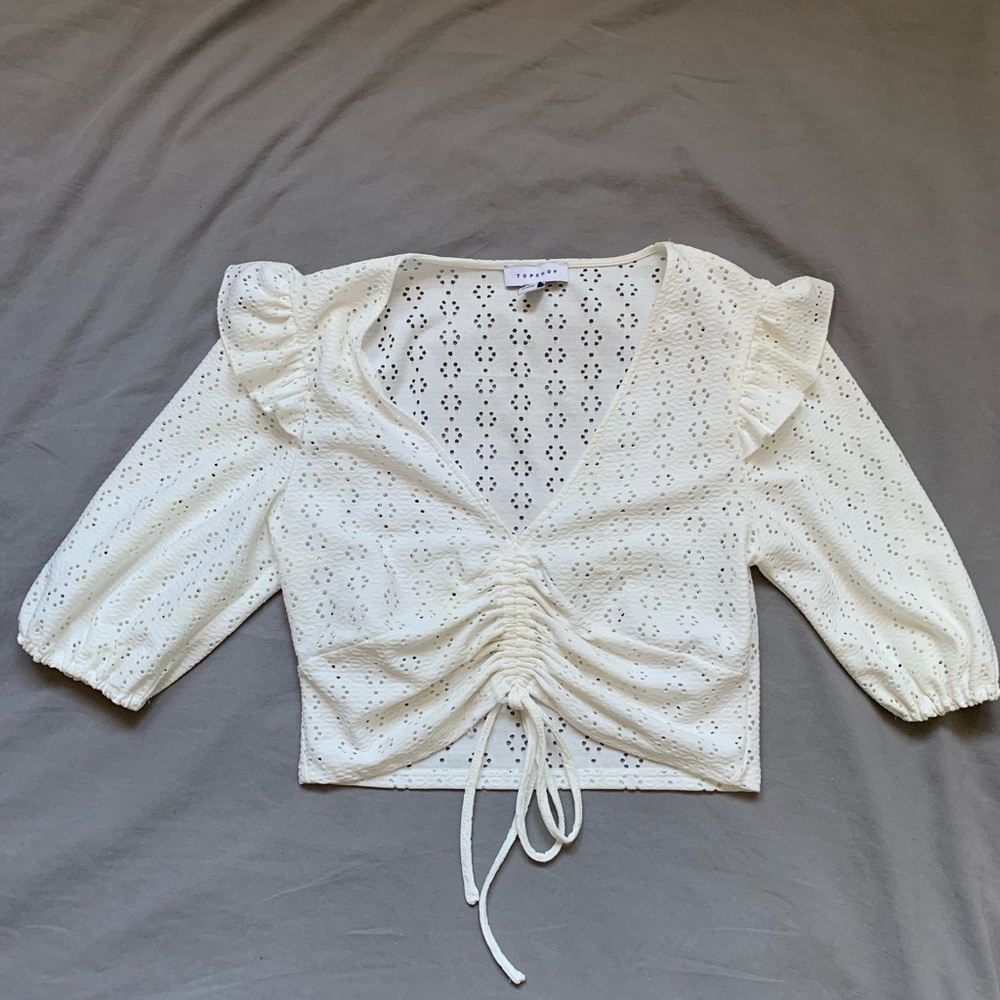 White Topshop top. Size 6.